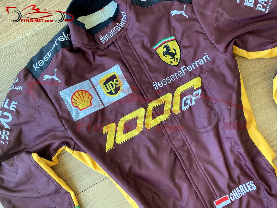 Leclerc 2020 Ferrari 1000 GP Replica racing suit / Ferrari F1
