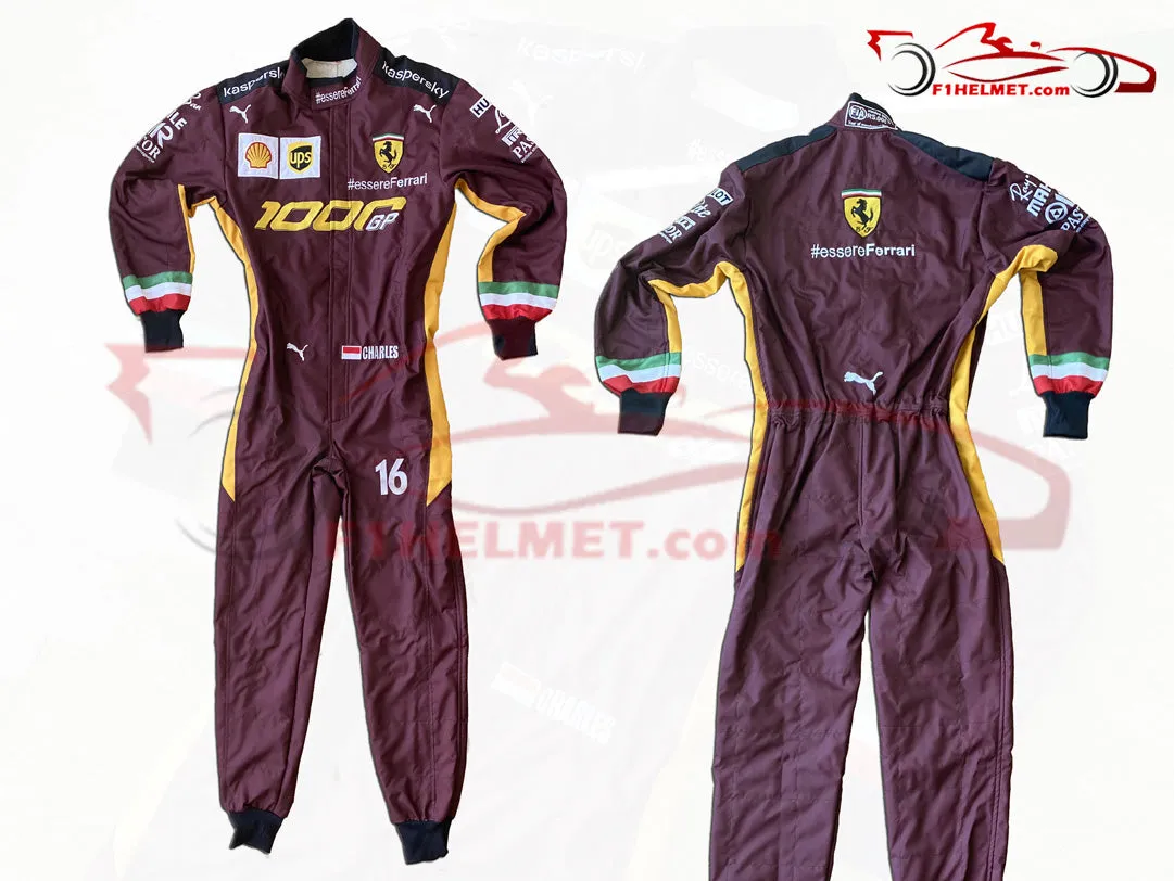 Leclerc 2020 Ferrari 1000 GP Replica racing suit / Ferrari F1