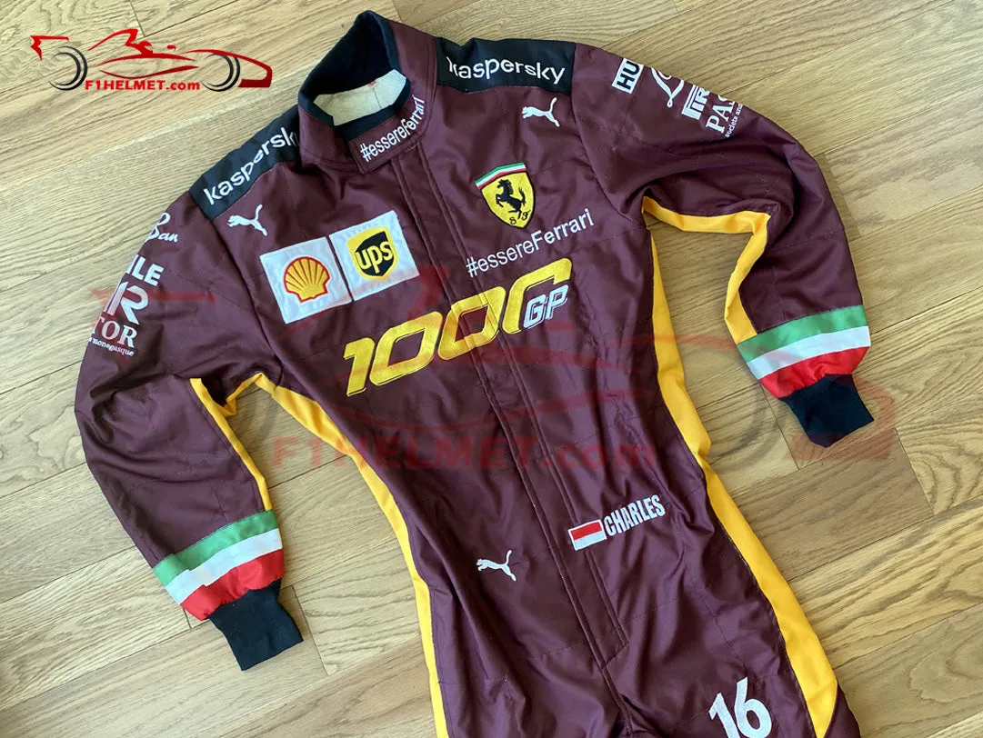 Leclerc 2020 Ferrari 1000 GP Replica racing suit / Ferrari F1