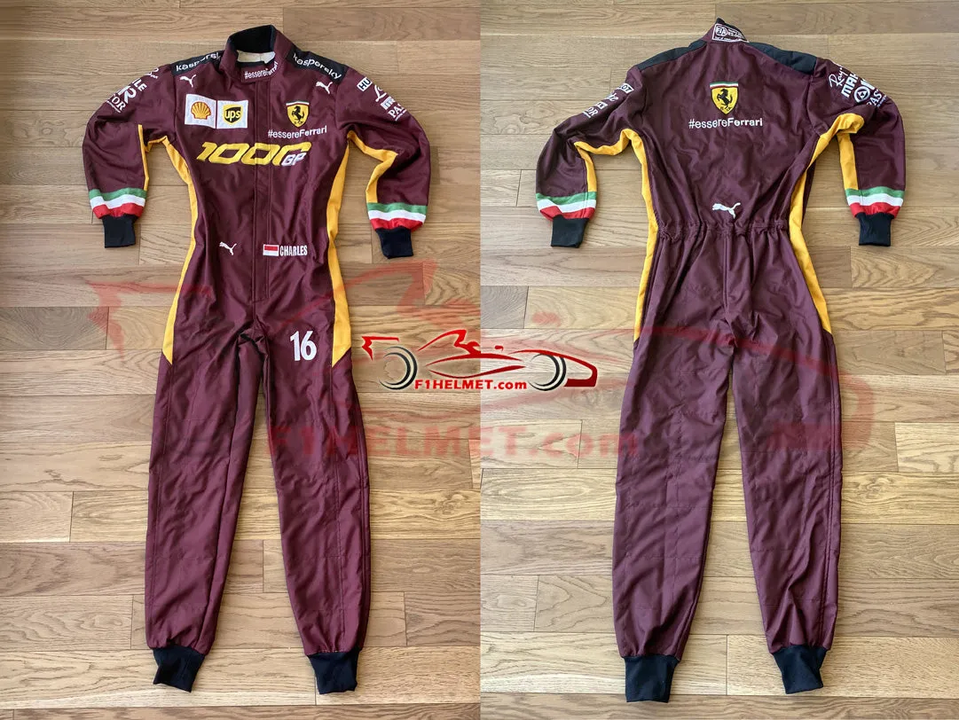 Leclerc 2020 Ferrari 1000 GP Replica racing suit / Ferrari F1