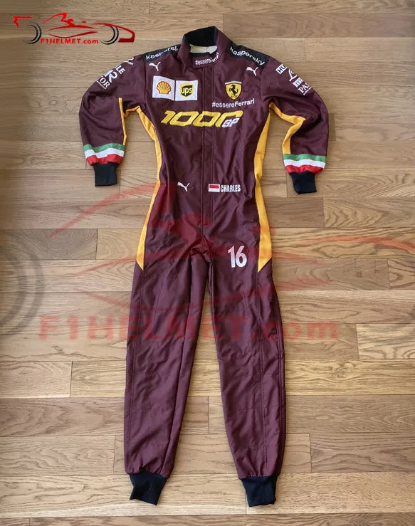 Leclerc 2020 Ferrari 1000 GP Replica racing suit / Ferrari F1