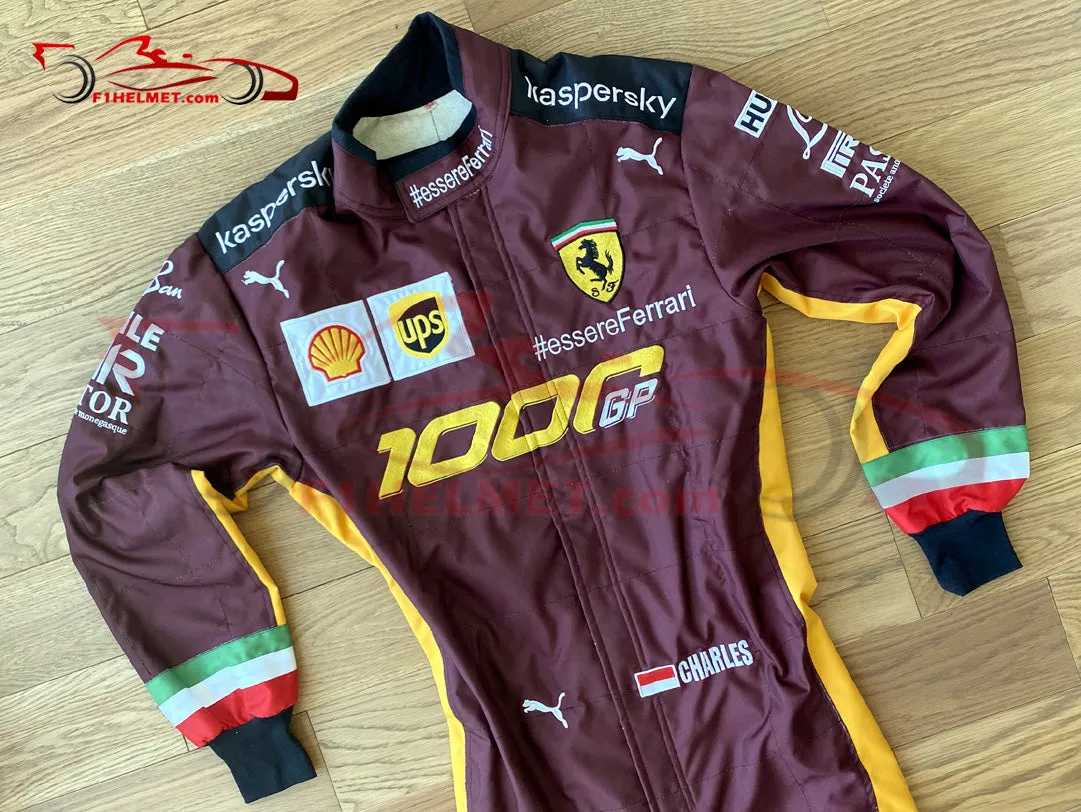 Leclerc 2020 Ferrari 1000 GP Replica racing suit / Ferrari F1