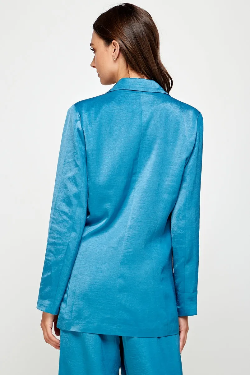Lennon Blazer and Pants in Teal