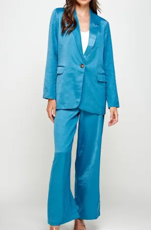 Lennon Blazer and Pants in Teal