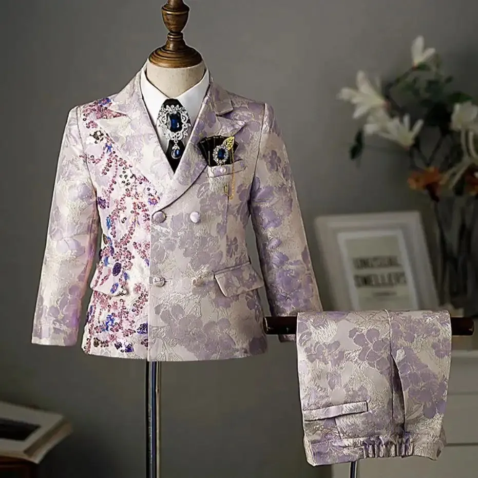 Lilac Floral Jacquard