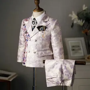 Lilac Floral Jacquard
