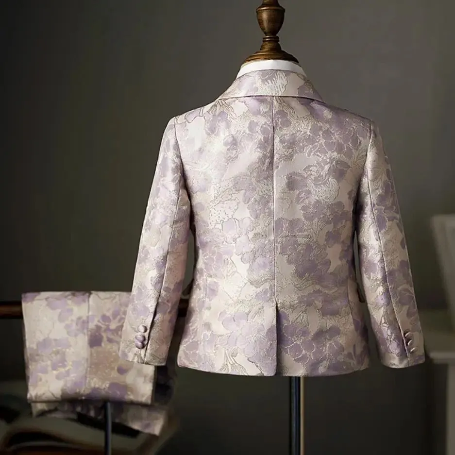 Lilac Floral Jacquard