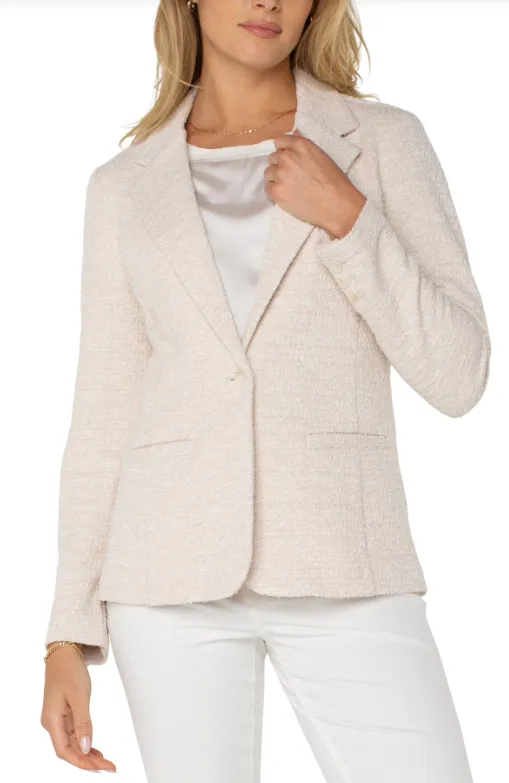 LM1601BC4 - Boucle Knit Fitted Blazer