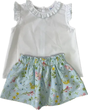 Lulu Bebe Floral Skirt Set