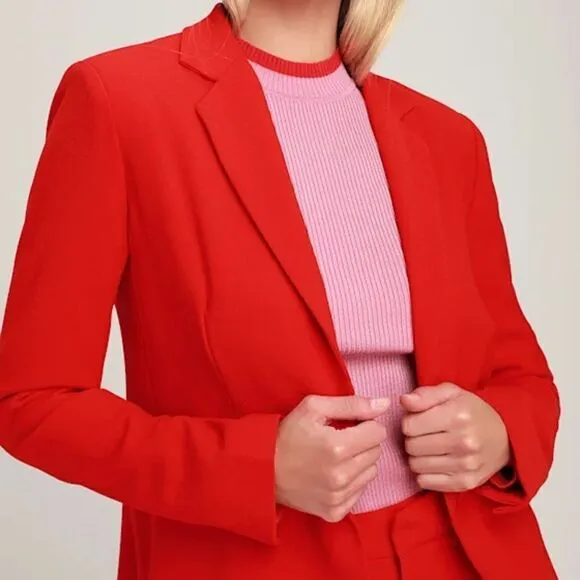 Lulu’s Calecita Red Blazer