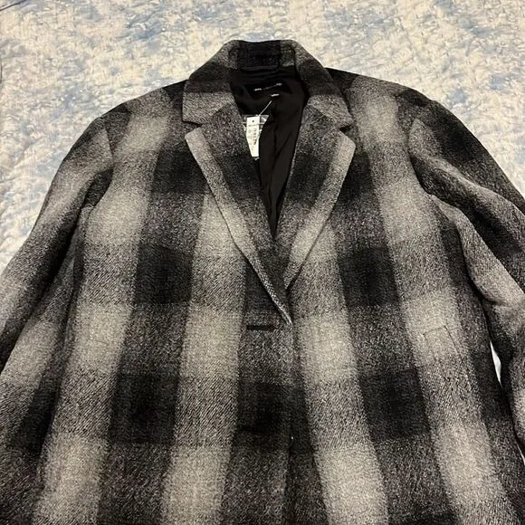Madewell The Oversized Dorset Blazer in Buffalo Check Boiled Wool*