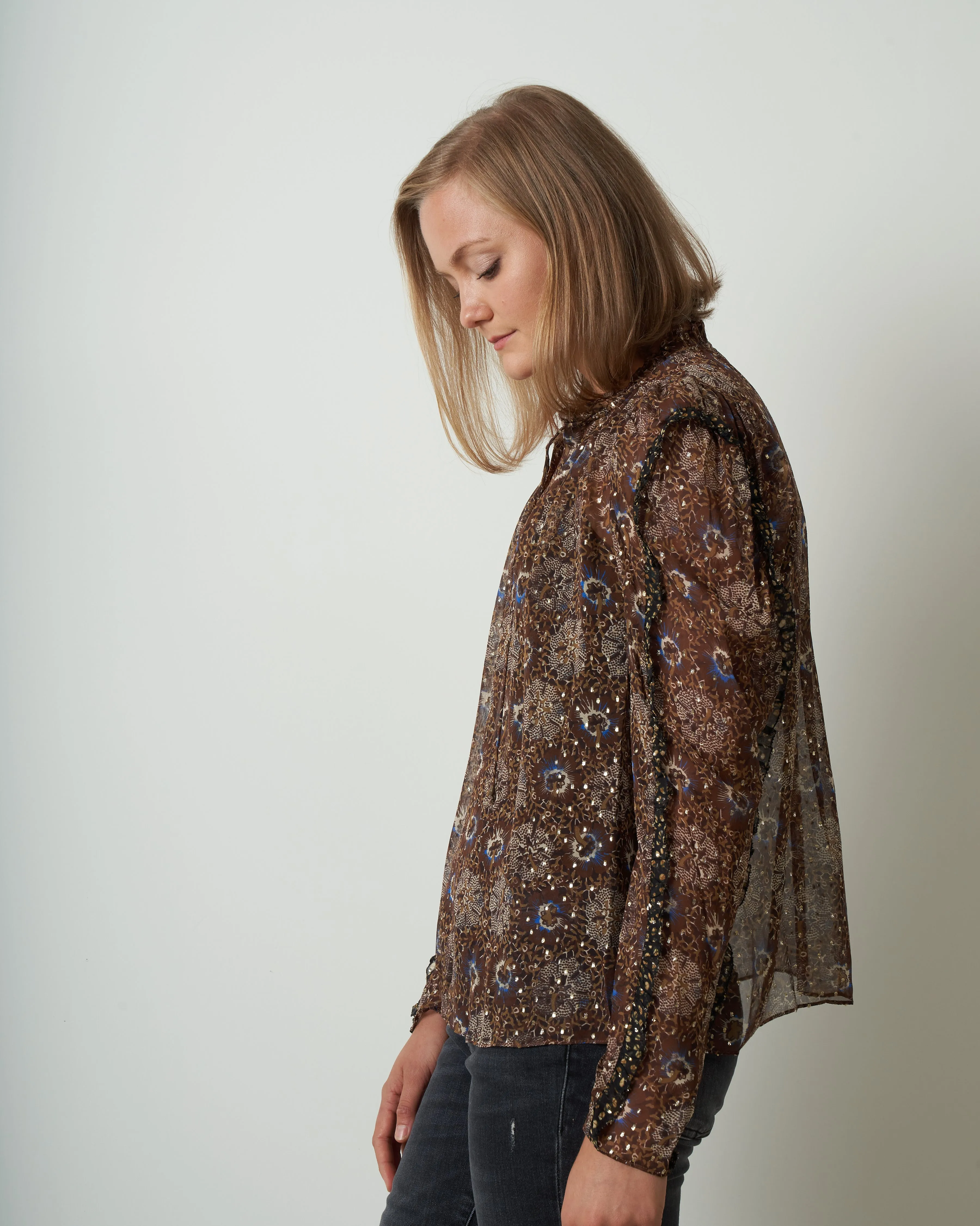 marilla blouse - noir patchwork