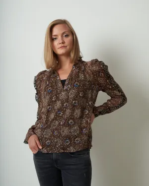 marilla blouse - noir patchwork