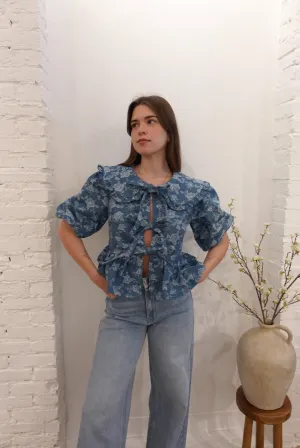 Marissa Collar Demin Blouse