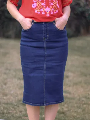 Marnie Denim Skirt - Dark Wash