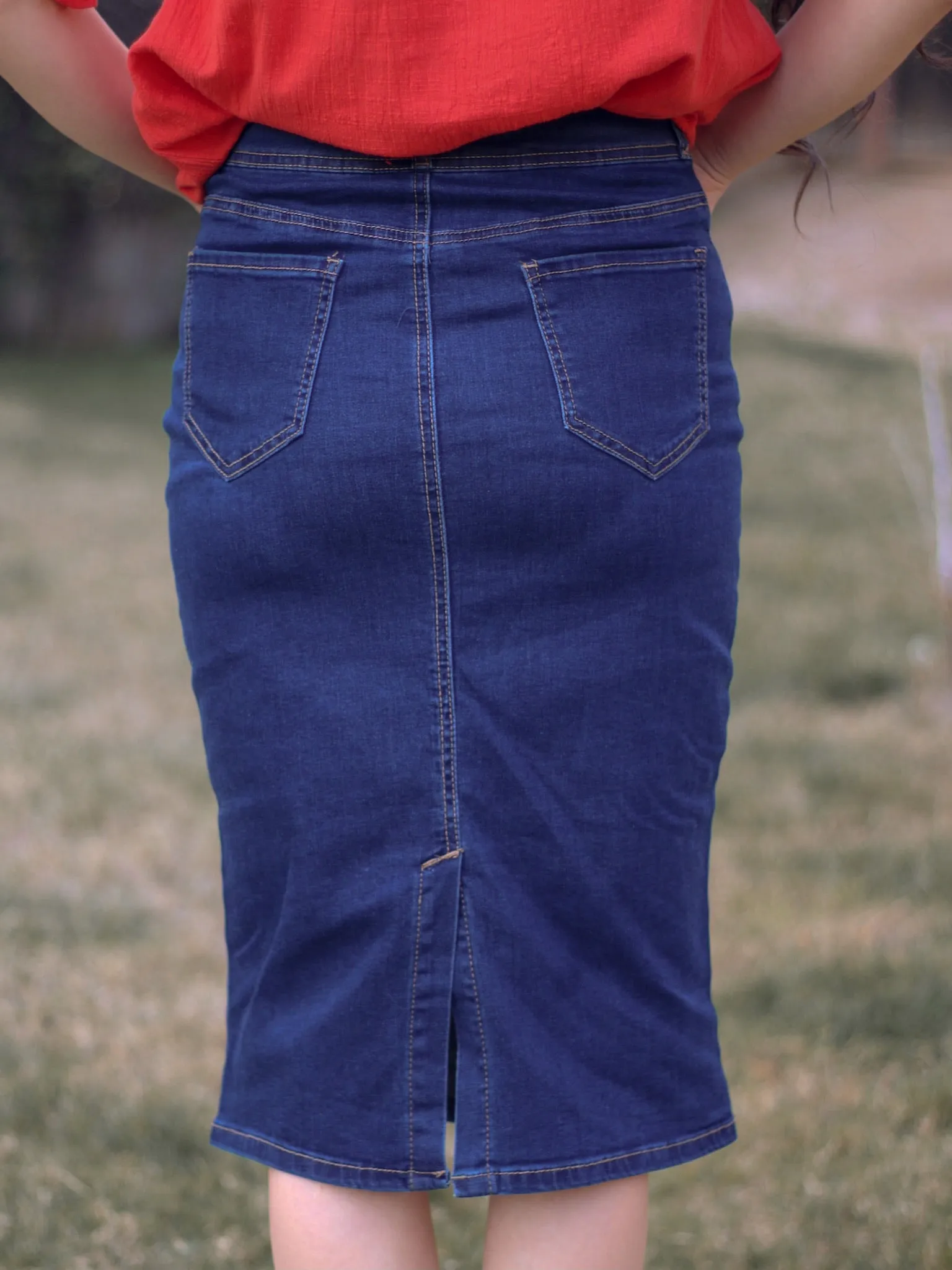 Marnie Denim Skirt - Dark Wash