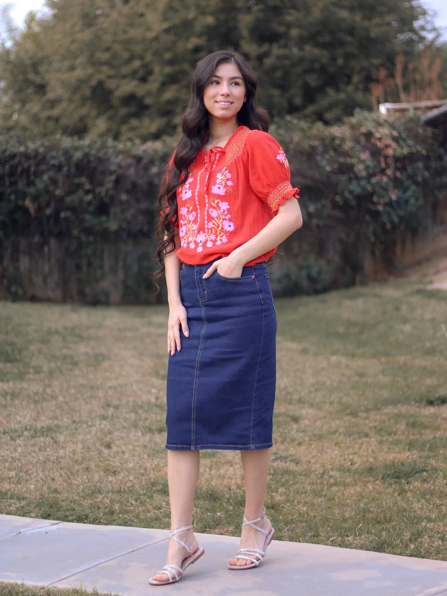 Marnie Denim Skirt - Dark Wash