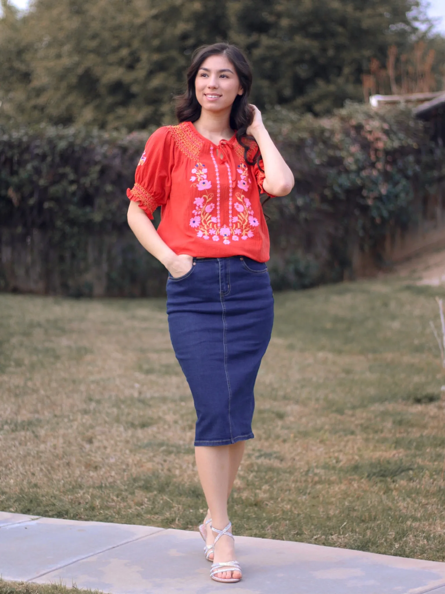 Marnie Denim Skirt - Dark Wash