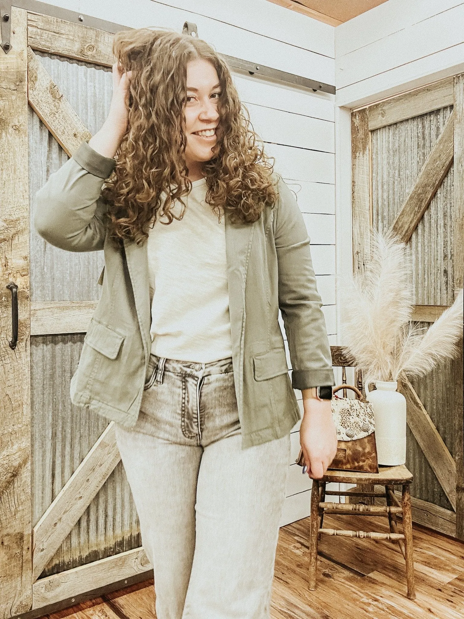 Martini Olive Fitted Blazer