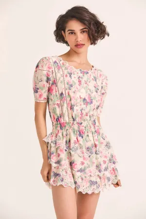 Mavis Dress in Veiled Kiss Pink