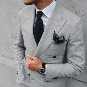 Men's Double Breasted 2 Piece Suit Up To 6XL(Jacket, Pants,Vest)