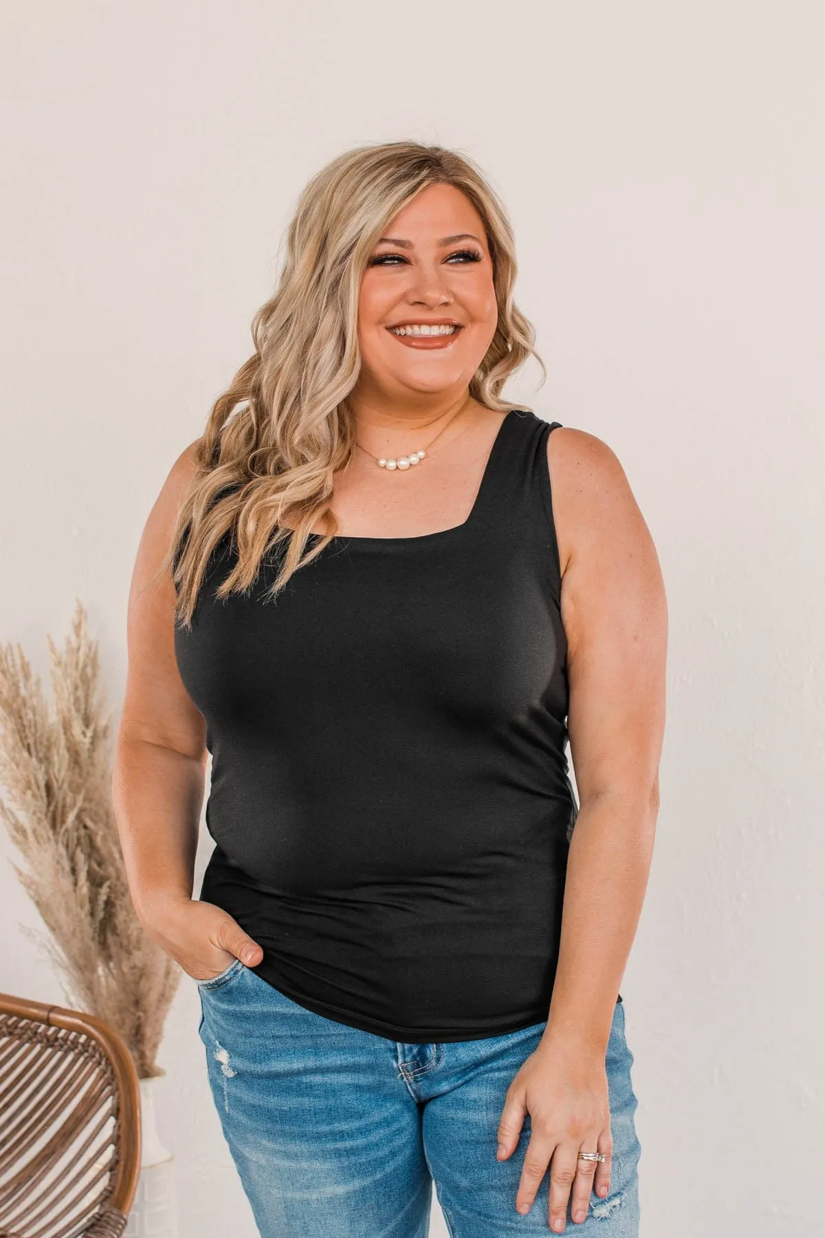 Mercy Me Fitted Tank Top- Black