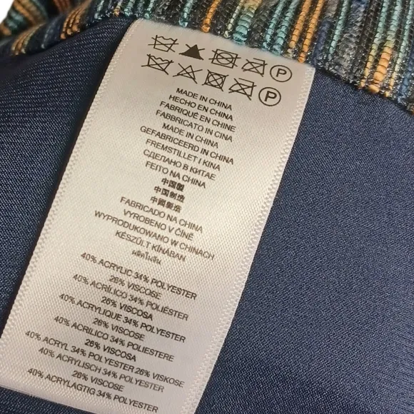 MICHAEL MICHAEL KORS Blue Brown Stripe Print Asymmetrical Wrap Mini Skirt 4 S