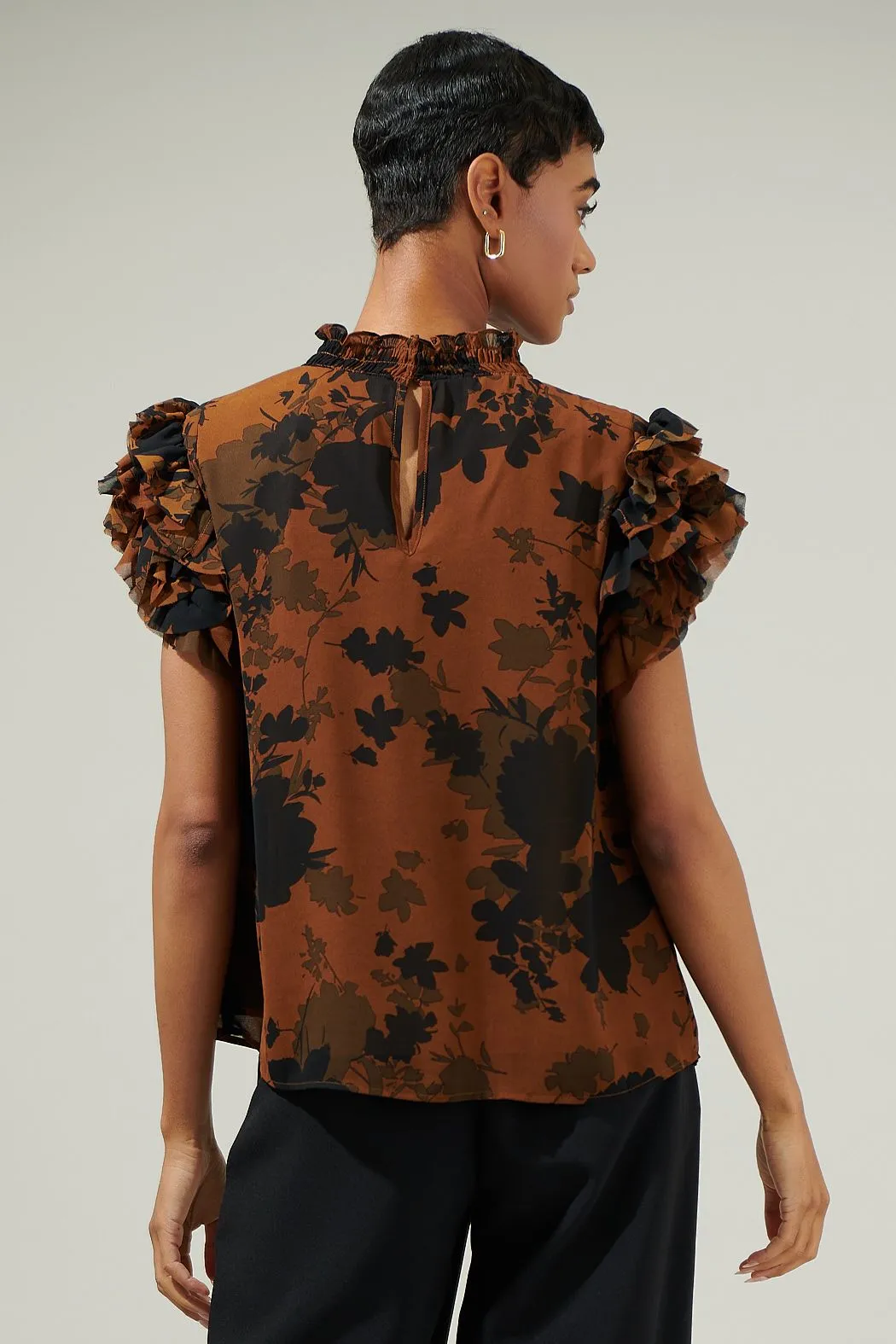 Mock Neck Blouse