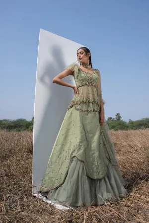 Moss Green Lehenga