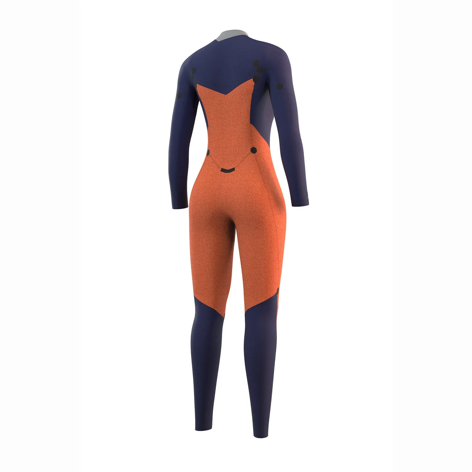 Mystic Women Dazzled 3/2 Double Chest Zip Fullsuit Blue