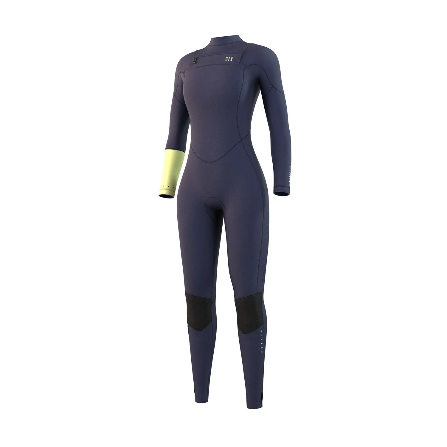 Mystic Women Dazzled 3/2 Double Chest Zip Fullsuit Blue