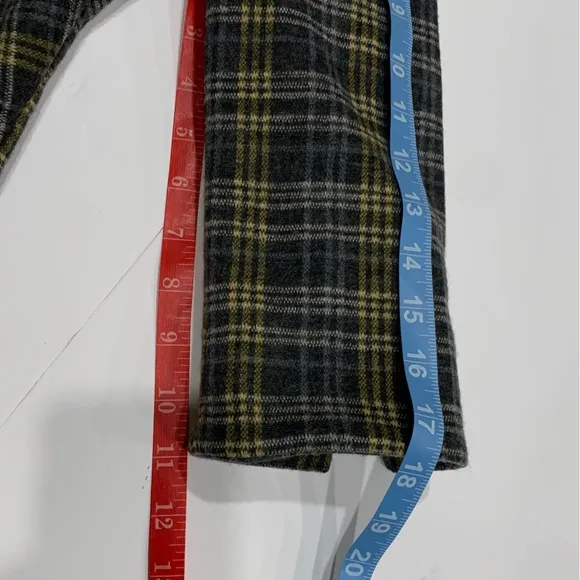 Nanette Lepore Plaid Double Breasted Wool Blazer Size 4