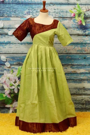 Narayanpet dress,Indian Designer Long Frock,Indian Dress for women,Indian Stitched Dress for Women,Latest Indian Partywear Dress Duppatta