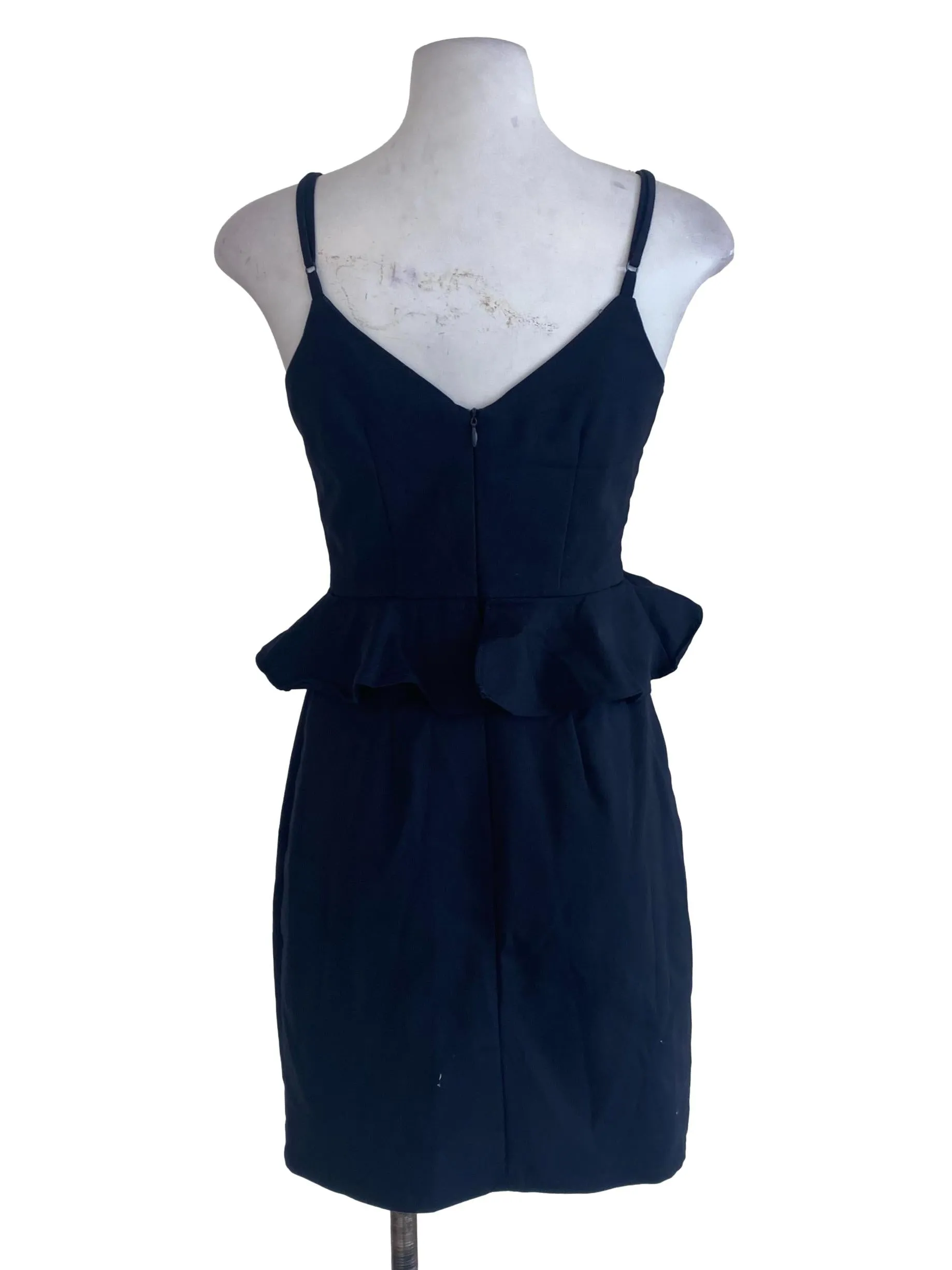 Navy Blue Peplum Dress