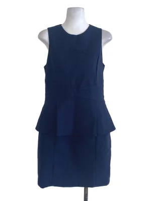 Navy Blue Peplum Dress