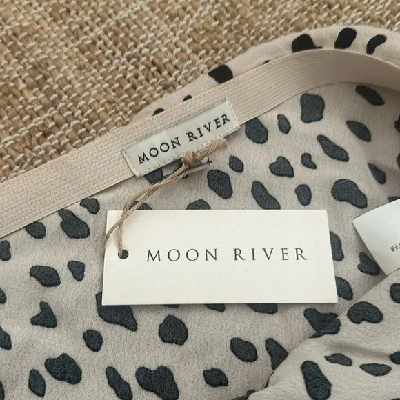 NEW Moon River Leopard Print Skirt Large