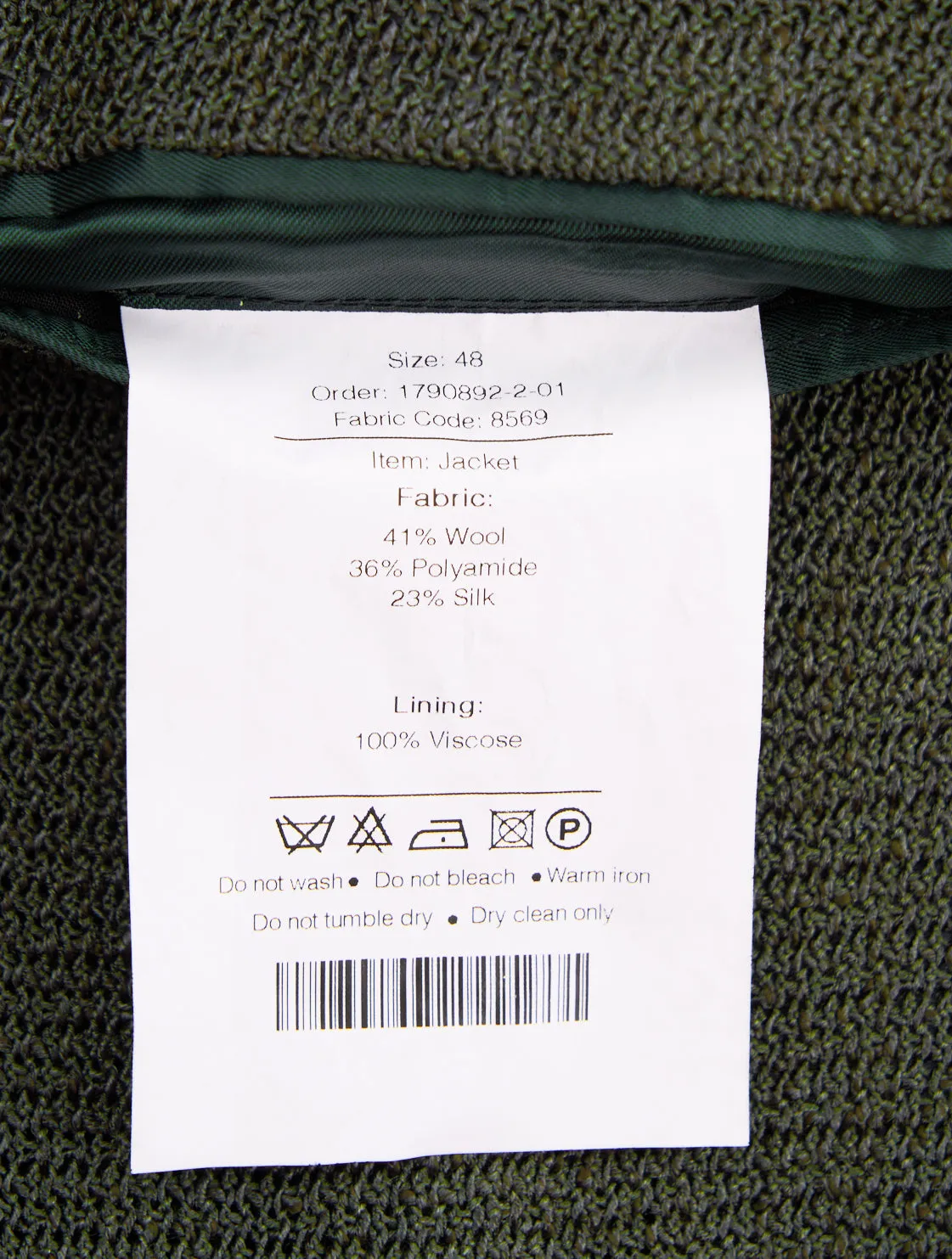 New SUITREVIEW Elmhurst Green Giro Inglese Wool and Silk Ferla Blazer - Size 38R and 40R