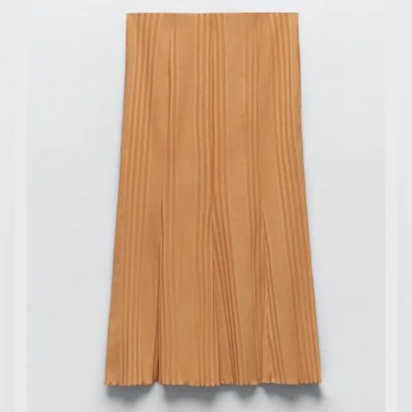 NEW ZARA - Ribbed Midi Skirt