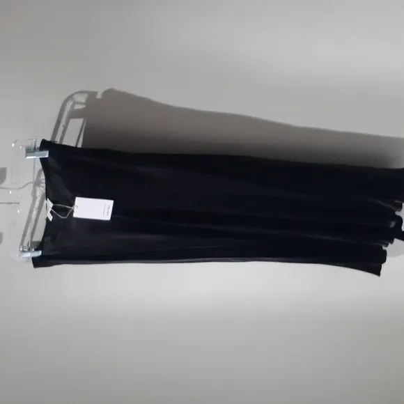 NWT &amp; Other Stories Satin Midi Skirt Black Size 8!