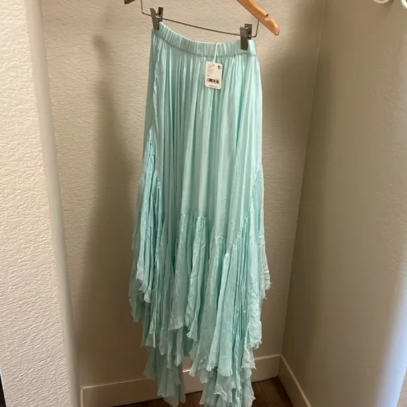 NWT NEW Free People FP One Clover Skirt Billowy Seafoam Mint Color XS A483