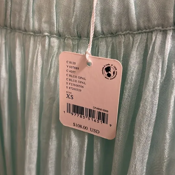 NWT NEW Free People FP One Clover Skirt Billowy Seafoam Mint Color XS A483