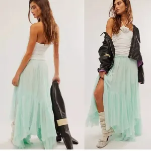 NWT NEW Free People FP One Clover Skirt Billowy Seafoam Mint Color XS A483
