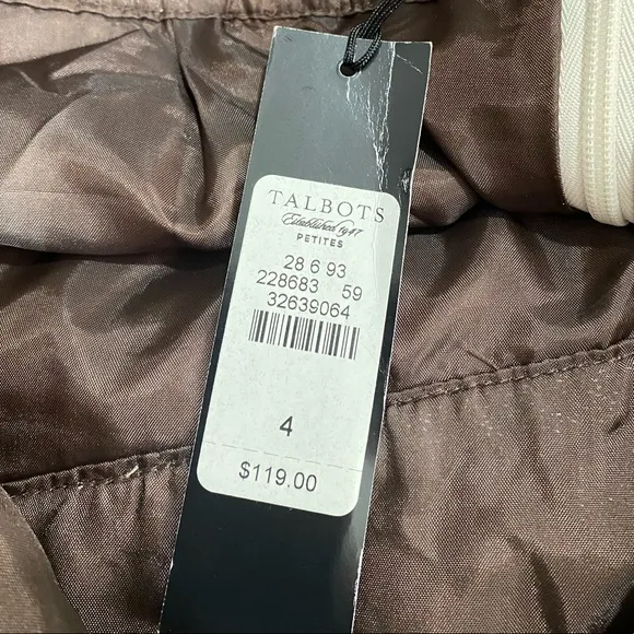NWT Talbots || Asymmetrical Woman’s Hem Skirt size 4P