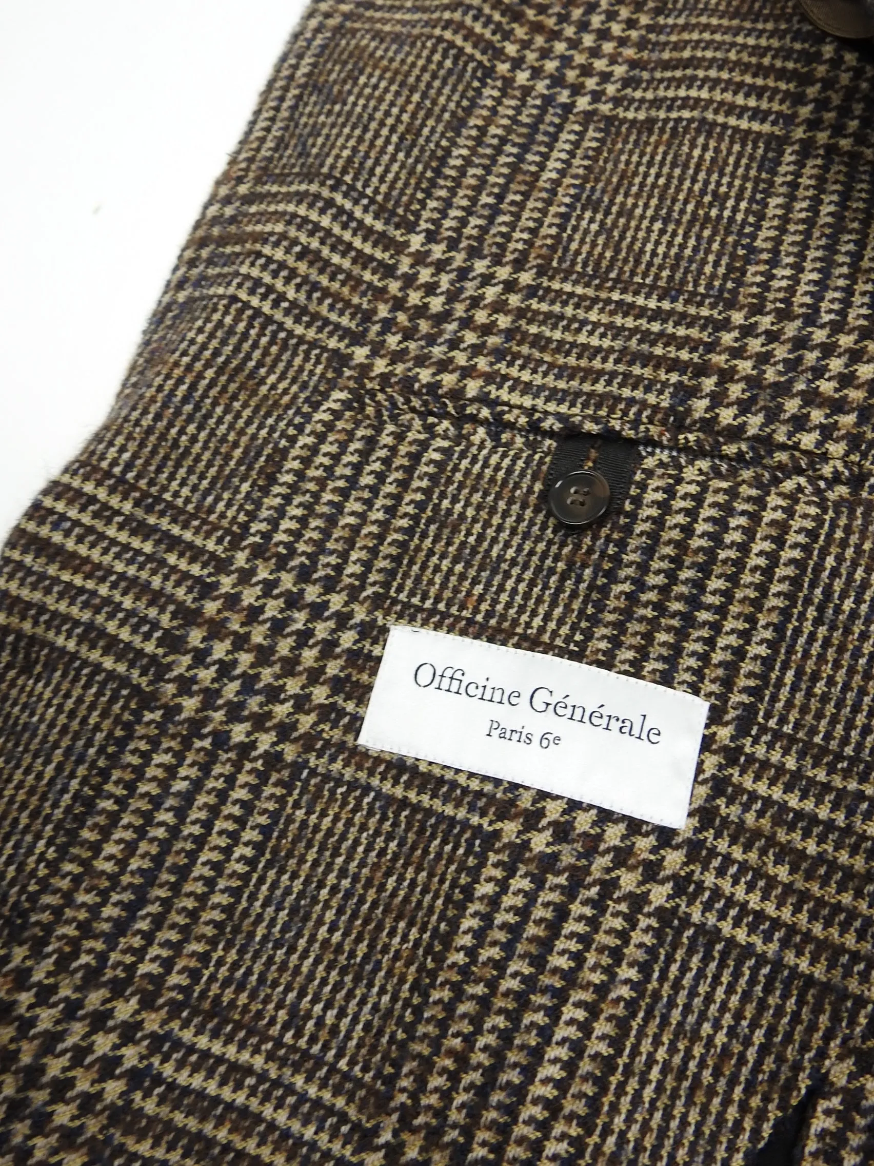 Officine Generale Wool Blazer Brown Size 48