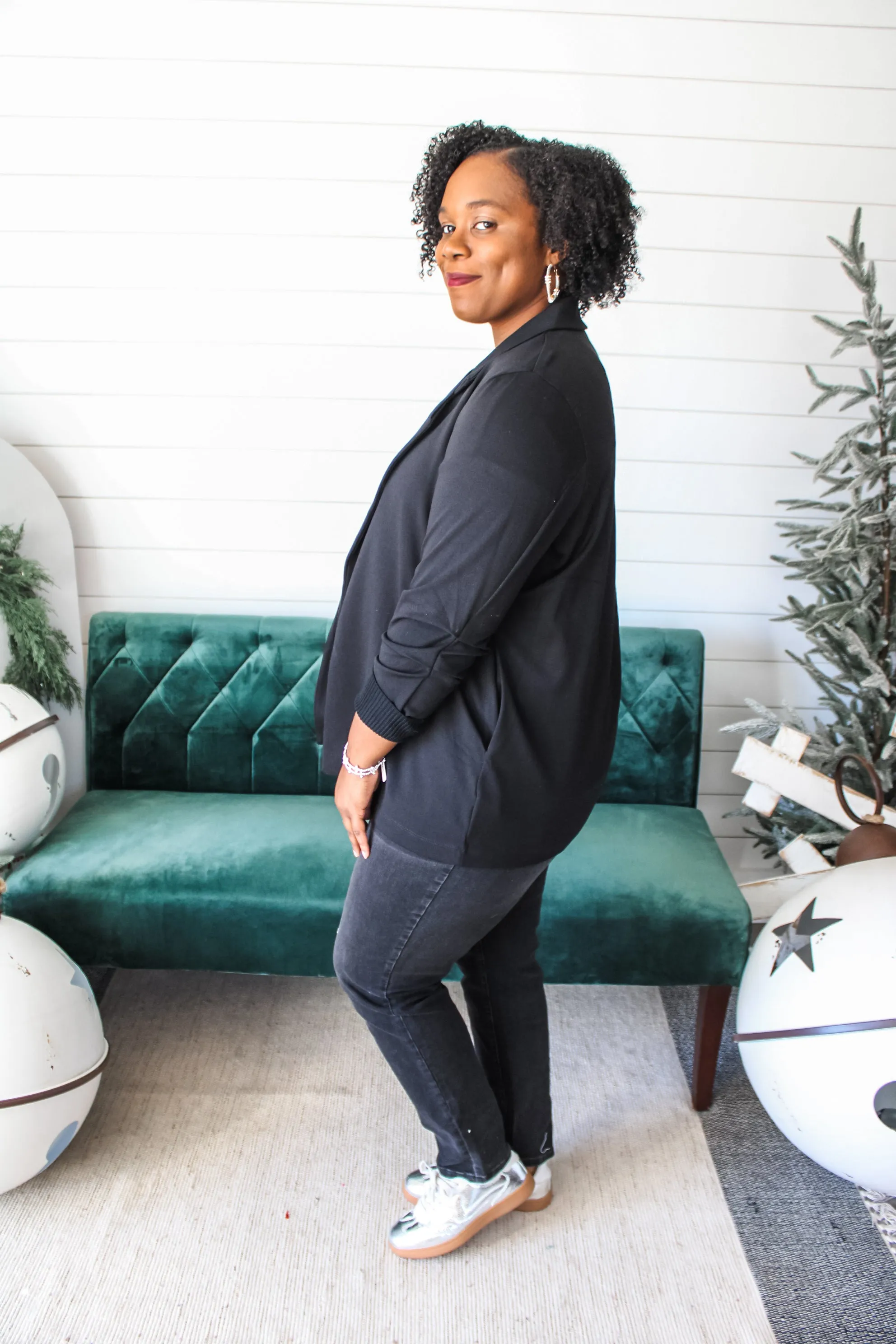 Party Perfect Blazer • Black - PLUS - FINAL SALE