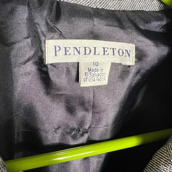 Pendleton Wool Silk Blend Blazer Coat, Size 10