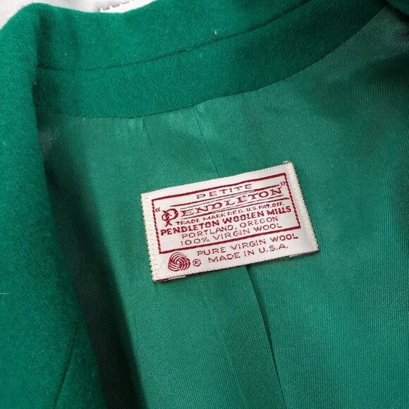 Petite Pendleton Woolen Mills 100% Virgin Wool blazer (size 10) and skirt (14)