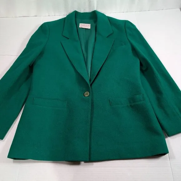 Petite Pendleton Woolen Mills 100% Virgin Wool blazer (size 10) and skirt (14)