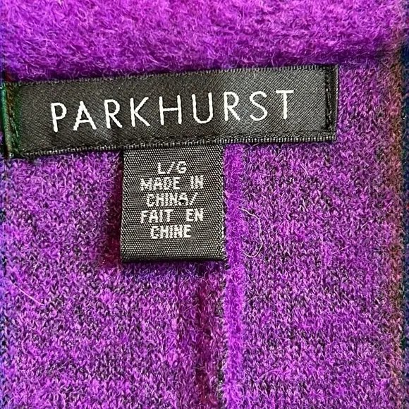 𝅺Pinehurst Wool Blend Purple Snap Button Blazer SZ L