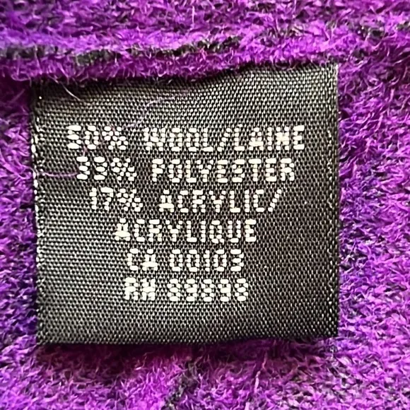 𝅺Pinehurst Wool Blend Purple Snap Button Blazer SZ L